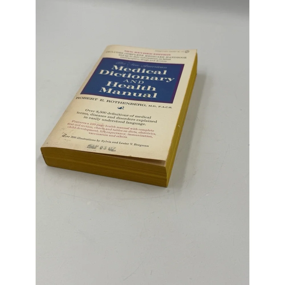 New American Medical Dictionary & Health Manual 1968 Revised Signet Paperback